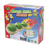 Colorful Super Mario Hover Shell Strike game box featuring Mario and Koopa graphics, showing green shell pucks, red strikers, and product details for ages four and up.
