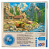 Sure-Lox 1000-piece jigsaw puzzle box showing 'Prospecting Old Digs' artwork, featuring a rustic wooden cabin, red truck, mountain stream, and pine forest under bright blue skies.