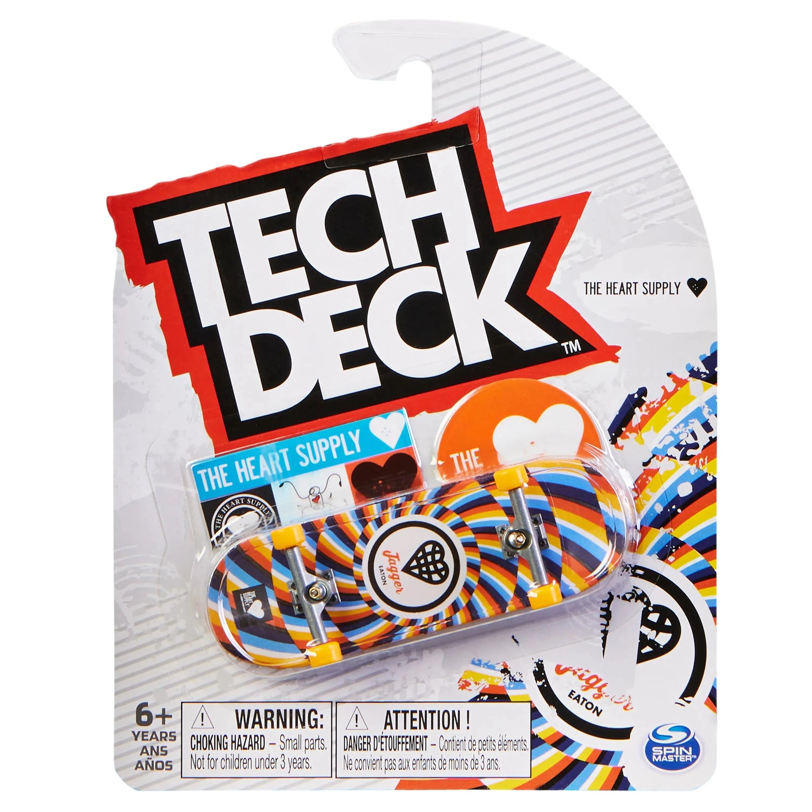 Tech Deck Finger Skateboard The Heart Supply Jagger Eaton Illusion Deck