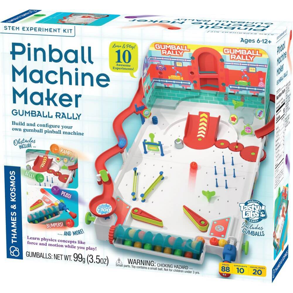 Thames & Kosmos Pinball Machine Maker Gumball Rally Science Set