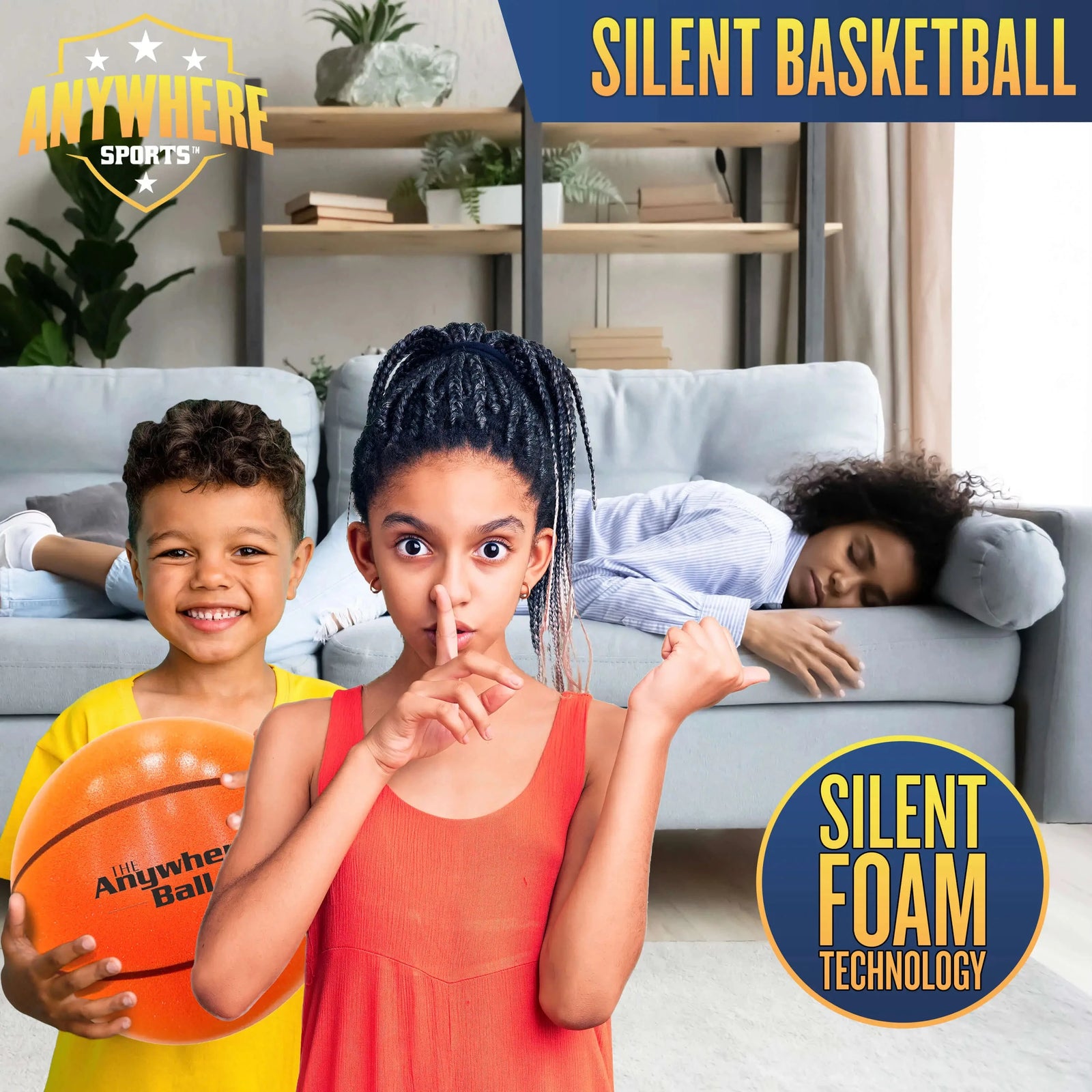 Thin Air Brands Silent Basketball 9.5-Inch