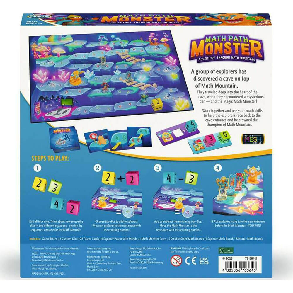 ThinkFun Math Path Monster Adventure Game