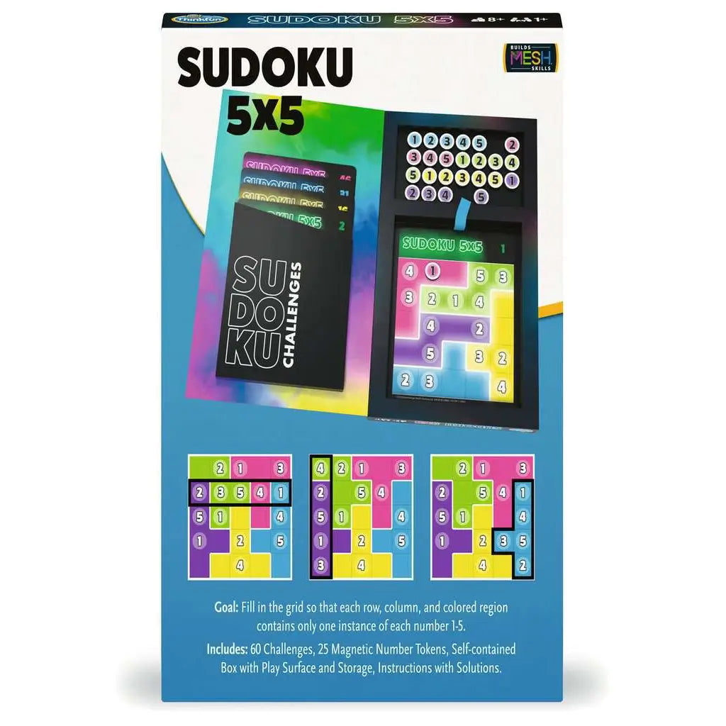 ThinkFun Sudoku 5x5 Magnetic Travel Puzzle – Maziply Toys