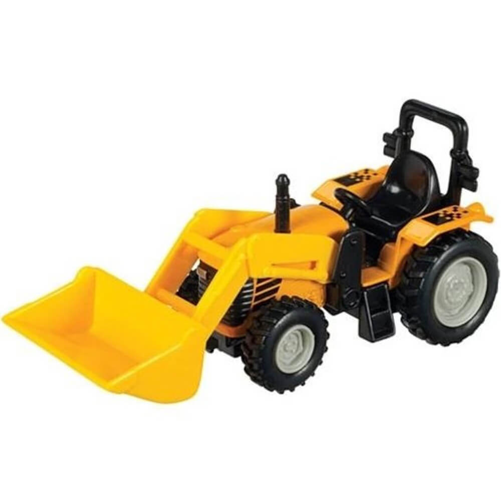 Toysmith 6 Inch Diecast Tractor with Scoop (Color May Vary)