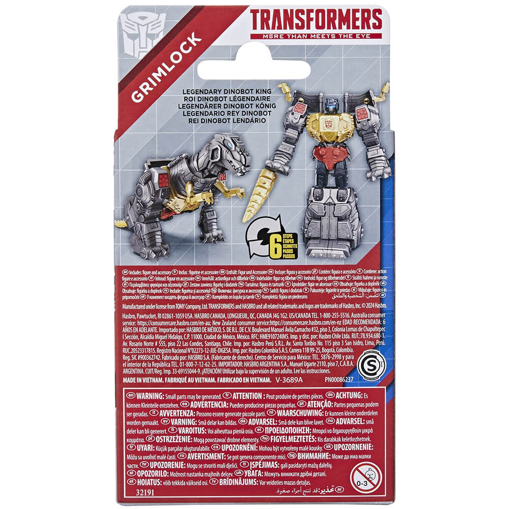 Transformers Authentics Bravo Grimlock 4.5" Action Figure