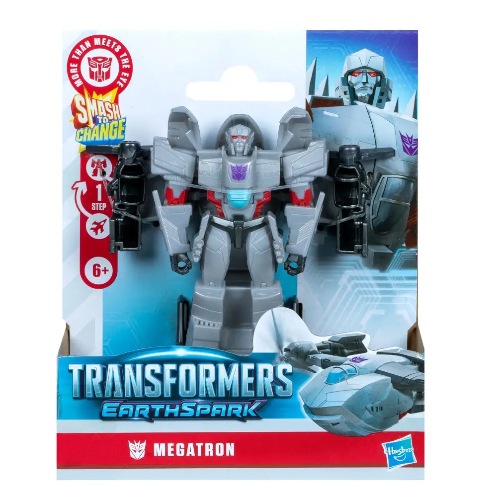 Transformers EarthSpark 1-Step Smash Changers Megatron 4-Inch Action Figure