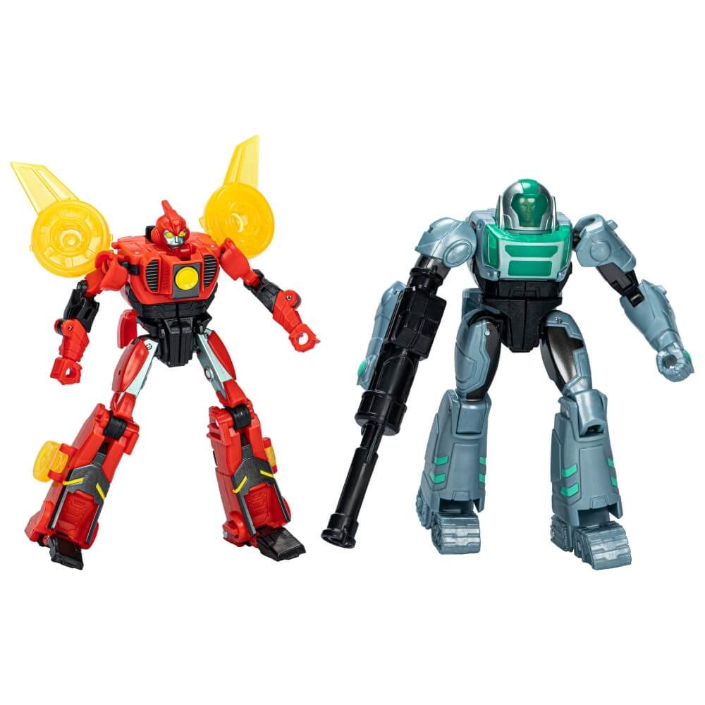 Transformers EarthSpark Cyber-Combiner Terran Twitch and Robby Malto 5-Inch Action Figure Set
