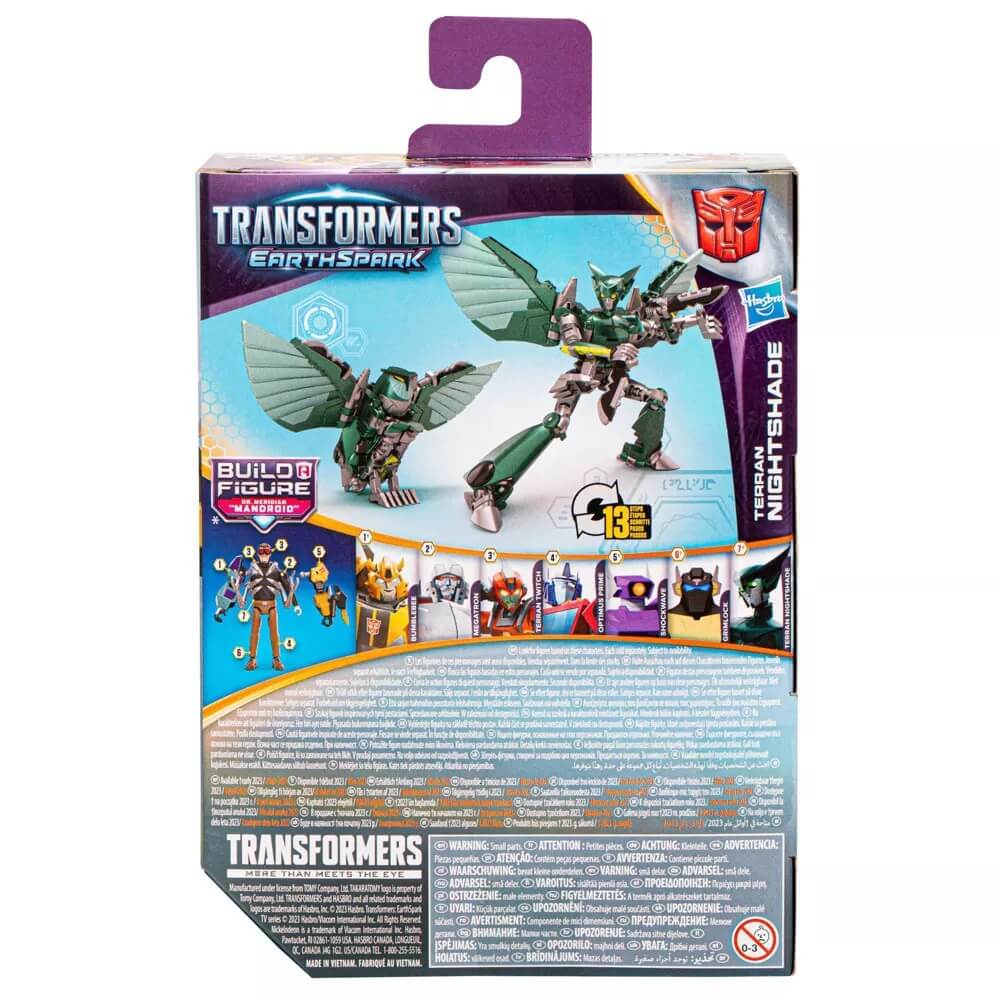 Transformers EarthSpark Deluxe Class Terran Nightshade Action Figure