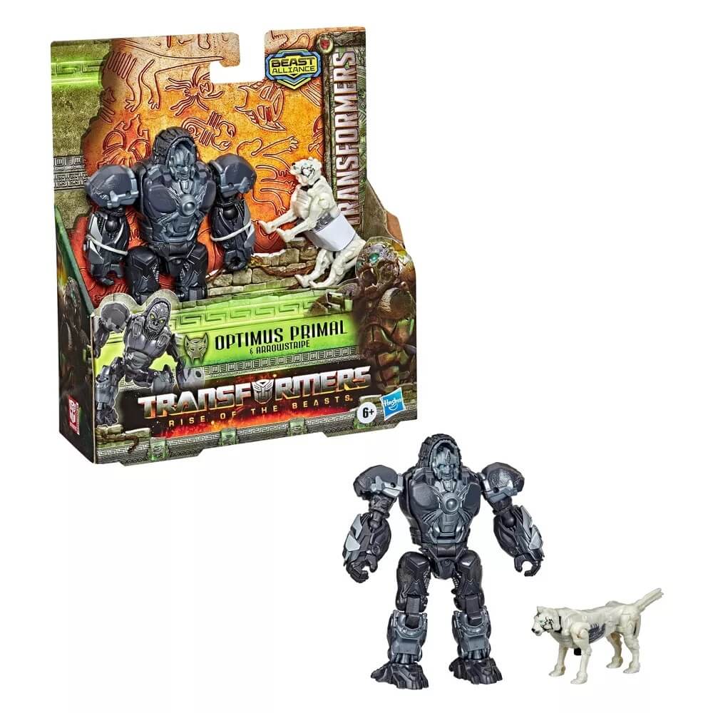 Transformers: Rise of the Beasts Beast Alliance Beast Weaponizers 2-Pack Optimus Primal & Arrowstripe