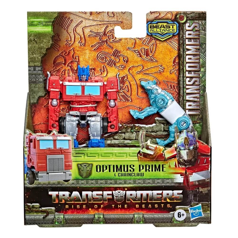 Transformers: Rise of the Beasts Beast Alliance Beast Weaponizers 2-Pack Optimus Prime & Chainclaw