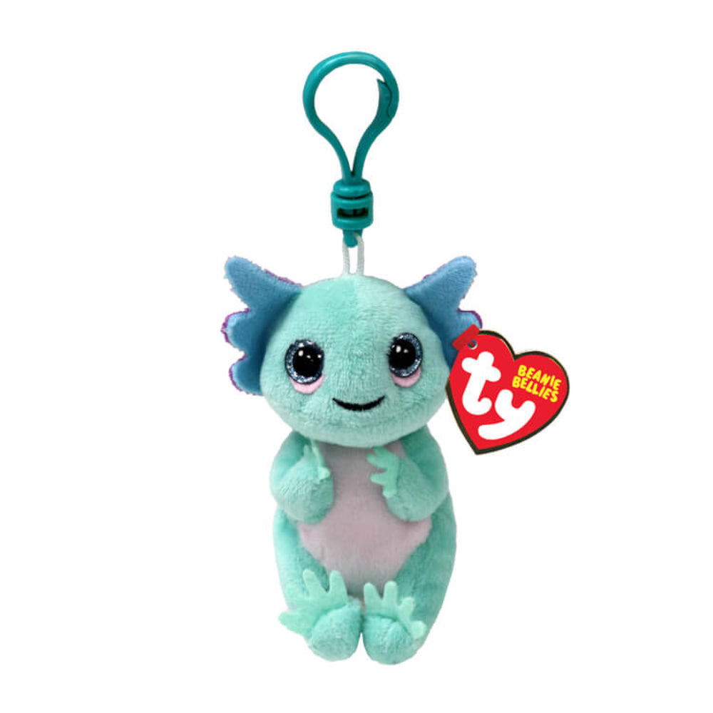 Ty Beabie Bellies Alex the Pastel Axolotl Plush Clip