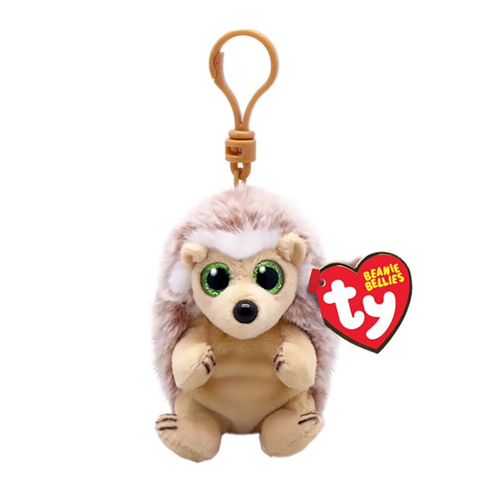 Ty Beabie Bellies Bumper the Tan Hedgehog Plush Clip