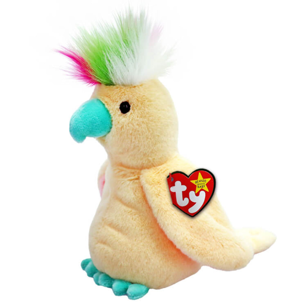 Ty Beanie Baby Pompom Cocatoo Plush