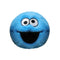 Cookie Monster plush toy Ty Beanie Bouncers in bright blue soft fabric, round character face with large googly eyes and wide open mouth, Sesame Street design, bouncer ball style on white background.