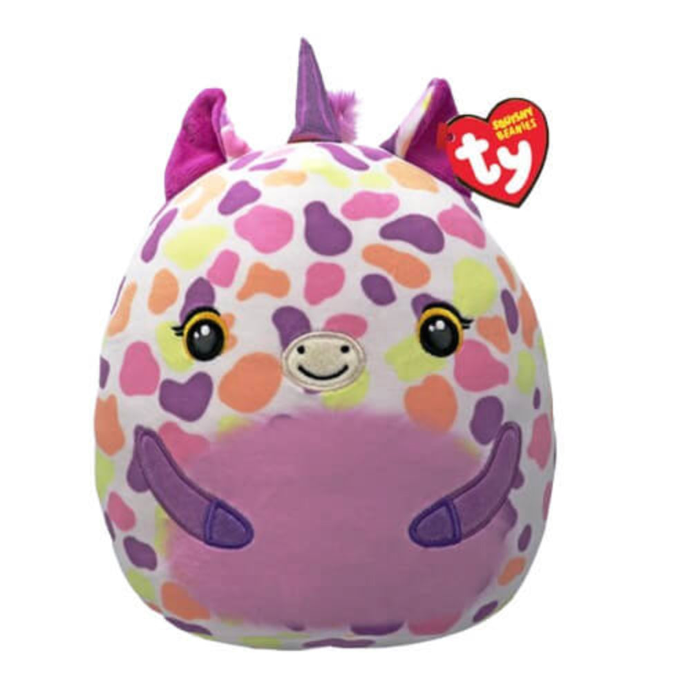 Ty Beanie Squishies Astra the Purple Unicorn 10-Inch Plush