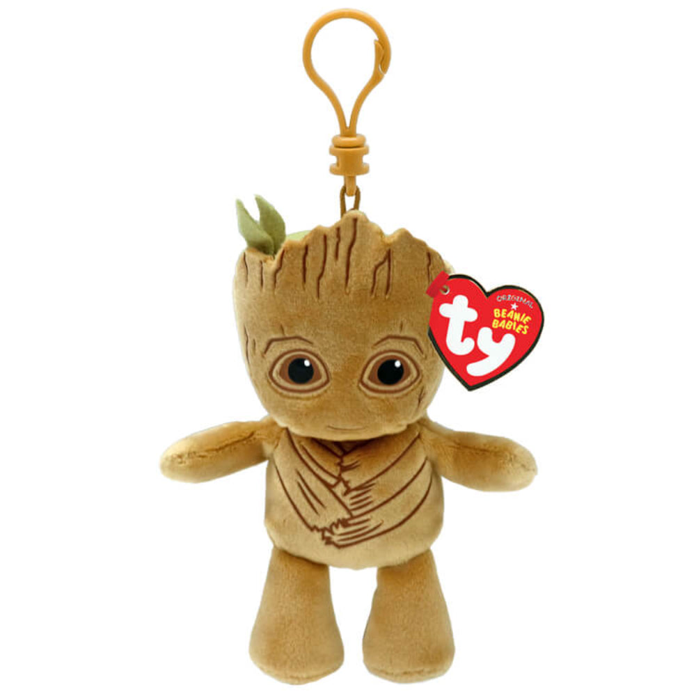 Ty Marvel Groot Plush Clip