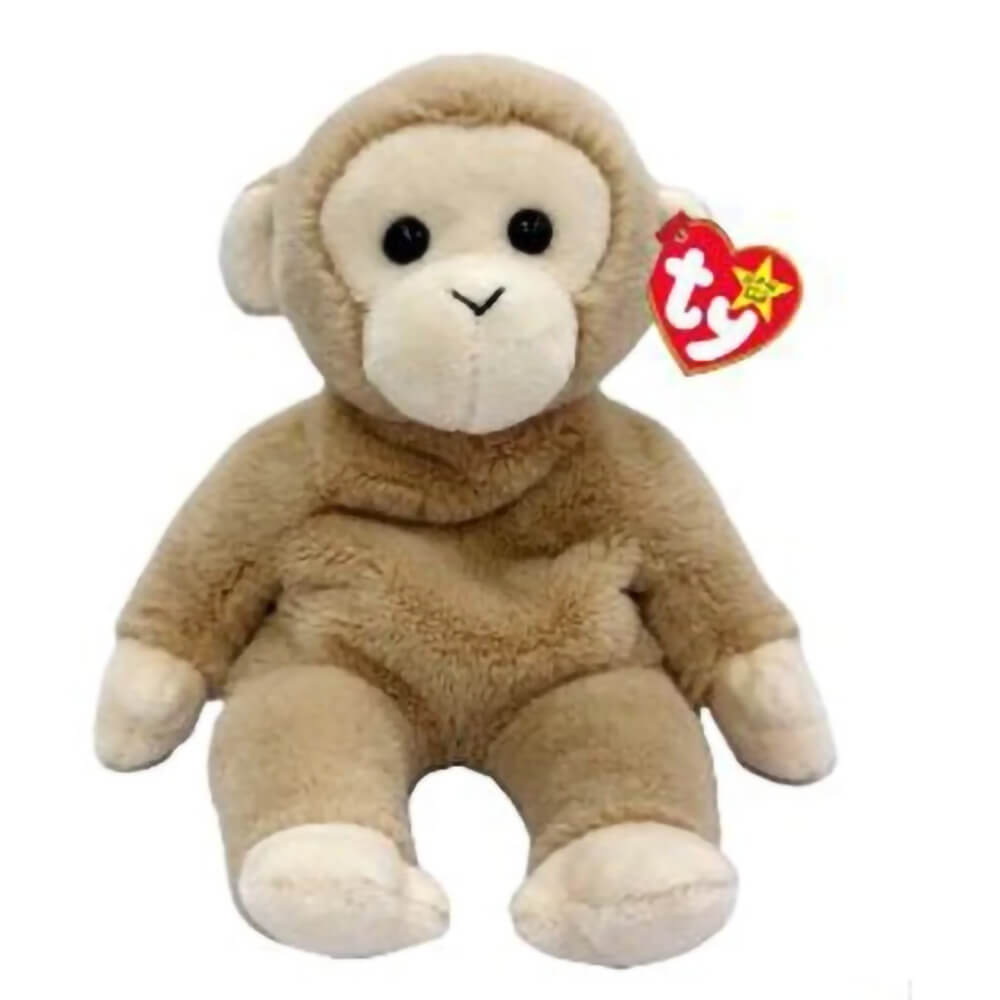 Ty Original Beanie Baby Bongo II the Monkey - Brown Monkey