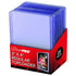 Retail pack of 25 Ultra PRO 3 x 4 inch clear regular toploaders for standard-size trading cards, offering rigid, acid-free plastic sleeves for card protection.