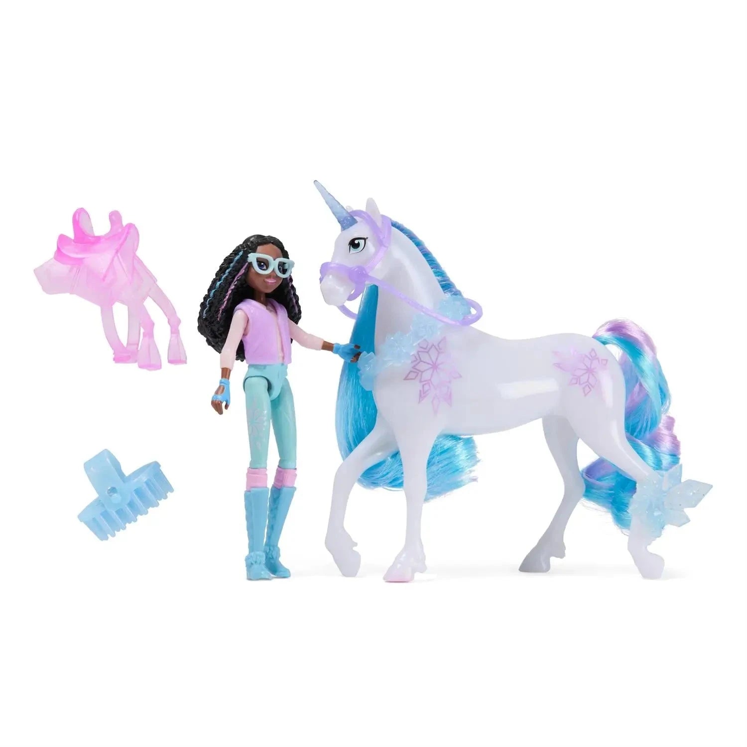 Unicorn Academy Layla & Glacier Power of Friendship Animal and Figure Set