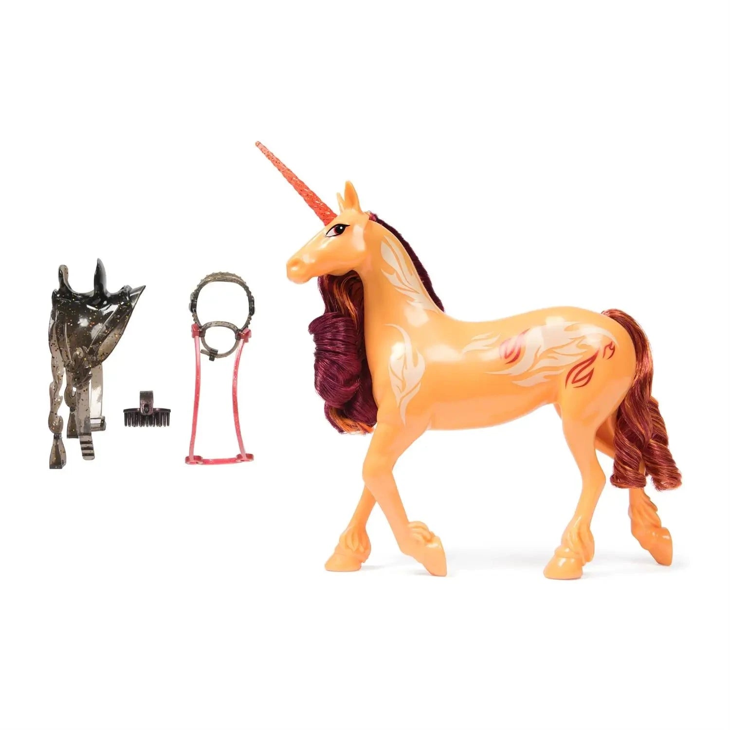 Unicorn Academy Power of Friendship Cinder with Translucent Saddle & Bridle 11-Inch Unicorn Figure