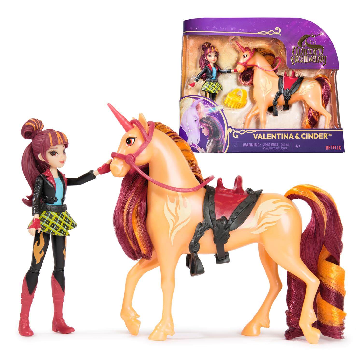 Unicorn Academy Valentina & Cinder Animal and Figure Set