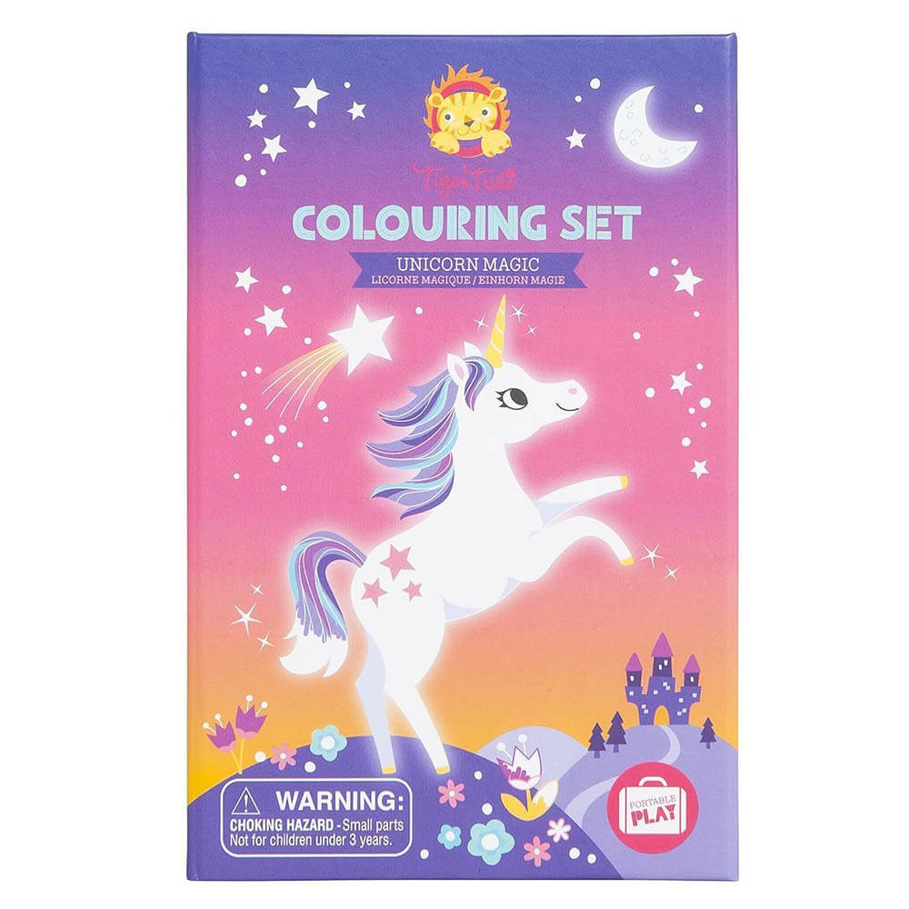 Unicorn Magic Colouring Set with Markers & Stickers