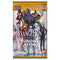 Union Arena Evangelion booster pack features multicolor anime character artwork on metallic foil packaging for the New Theatrical Edition trading card game by Bandai Namco.