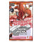 Union Arena TCG Rurouni Kenshin 12-card booster pack featuring Kenshin Himura in a red kimono and white pants with his reverse-blade sword, set against a pink autumn background with falling maple leaves.