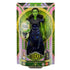 Wicked Elphaba singing doll displayed inside retail packaging with green and gold graphics, clear plastic window, Wicked branding, and musical feature callouts, presented as a collectible toy product.