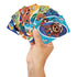 Hand holding Disney Moana 2 UNO cards shows colorful designs of Moana, Maui, Hei Hei, and Tamatoa with bright tropical colors, demonstrating gameplay and family fun theme.