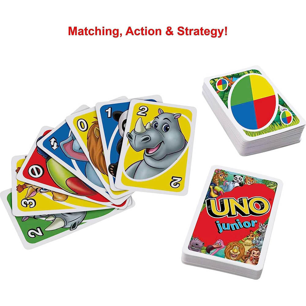 UNO Junior Game matching, action nd strategy