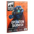 Warhammer White Dwarf 521 magazine cover in bright orange, blue, red, and metallic armor featuring an Ultramarines Space Marine channeling blue energy, posed for combat against a bold geometric sci-fi background