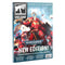 White Dwarf Issue 527 Warhammer magazine features red armored Blood Angels Space Marines with weapons and shields in a futuristic blue battlefield scene on the cover.