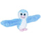 Wild Republic ice blue penguin plush toy with light blue and white soft fabric texture, rounded body and wide outstretched wings, designed as a huggable stuffed animal for children or cozy display.