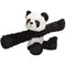 Wild Republic panda plush toy with black and white fuzzy polyester fabric, long flexible arms and legs, a rounded seated form, made for hugging or wrapping around objects on a plain white studio background.