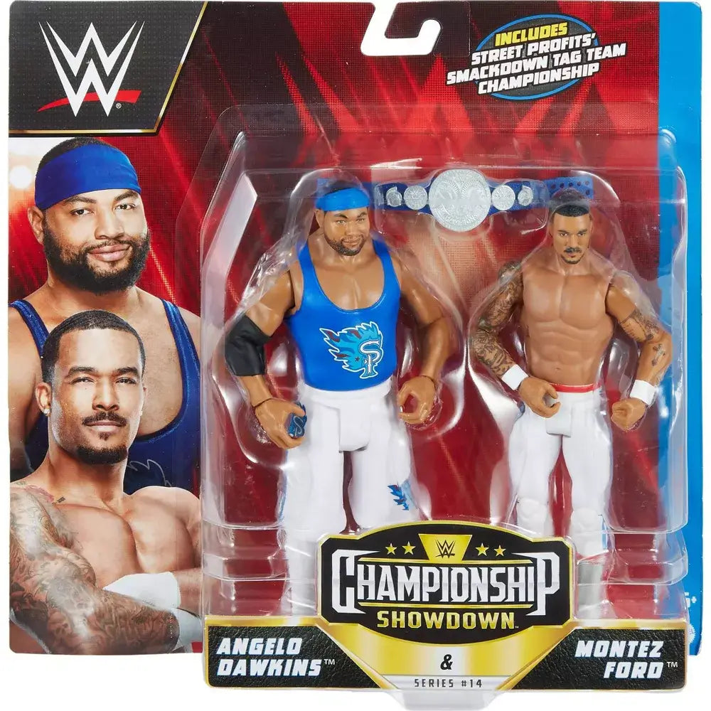 WWE Championship Showdown Series 14 Angelo Dawkins and Montez Ford 1:12 Scale 2-Pack