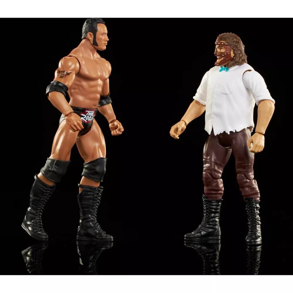 WWE Championship Showdown Series 14 Mankind and The Rock 1:12 Scale 2-Pack