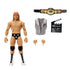 WWE Elite Collection Series 116 Brian Pillman figure shown with removable accessories including championship belt, silver vest, interchangeable hands, and movie clapperboard beside the articulated action figure.