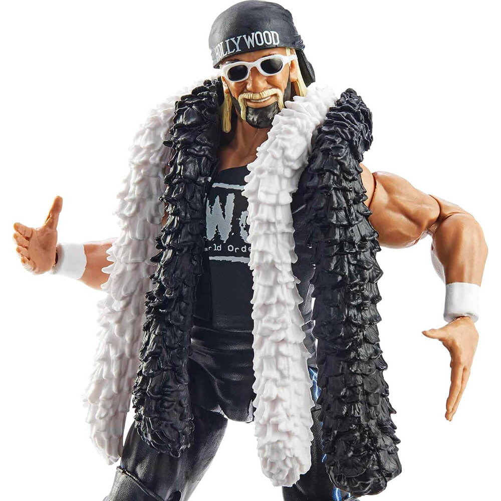 WWE Elite Wrestlemania Hollywood "Hollywood" Hulk Hogan With Build-A-Figure Action Figure close up