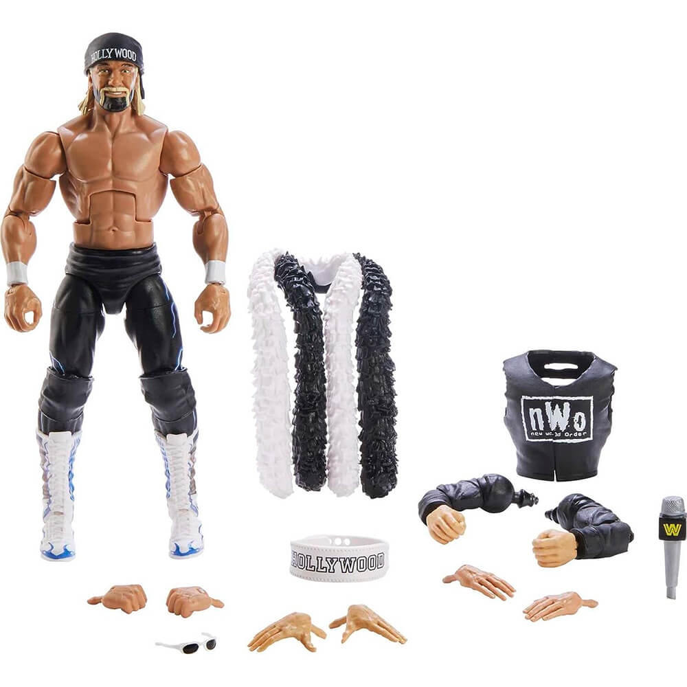 WWE Elite Wrestlemania Hollywood "Hollywood" Hulk Hogan With Build-A-Figure Action Figure and accessories