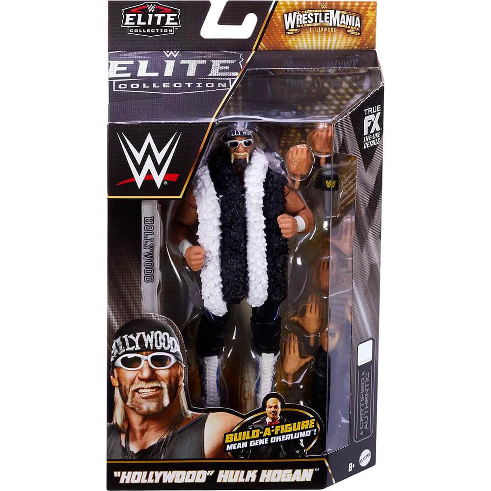 WWE Elite Wrestlemania Hollywood "Hollywood" Hulk Hogan With Build-A-Figure Action Figure packaging