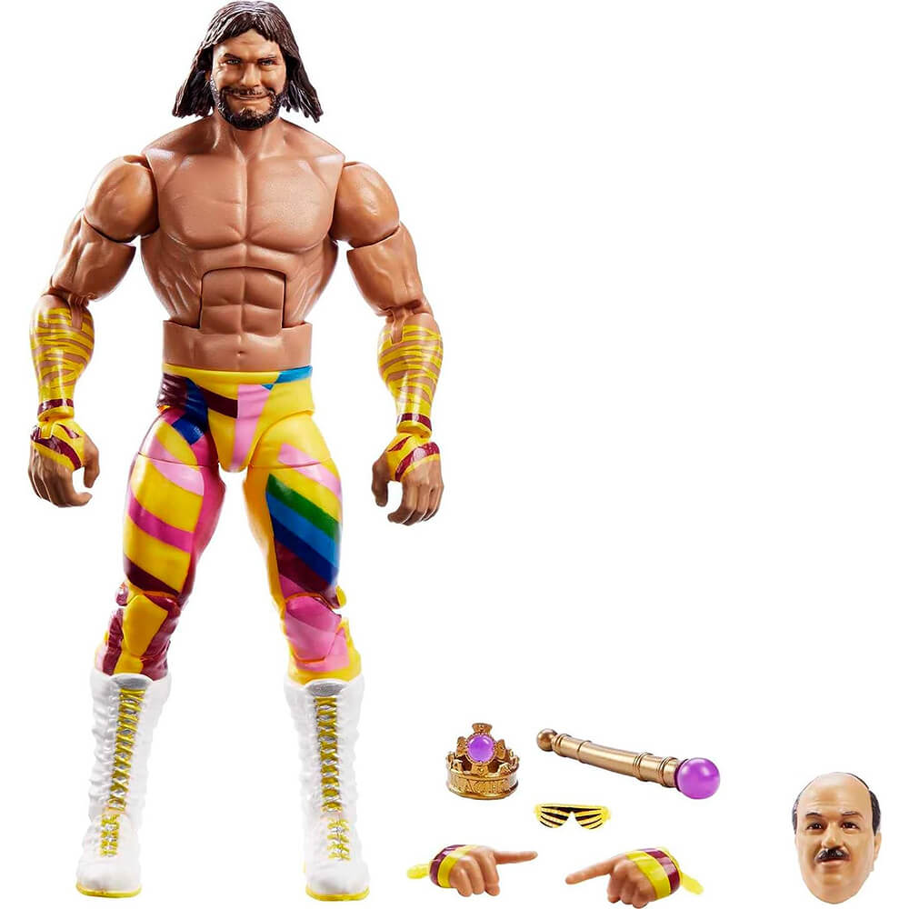 WWE Elite Wrestlemania Hollywood “Macho King” Randy Savage With Build-A-Figure Action Figure and accessories