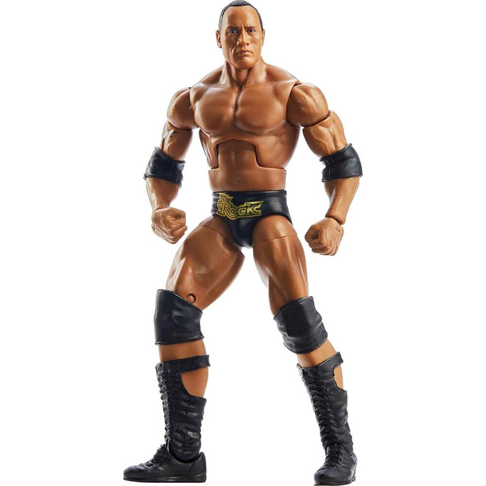 WWE Elite Wrestlemania Hollywood The Rock With Build-A-Figure Action Figure