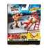 Back of WWE Knuckle Crunchers Sheamus package showing wrestling arena artwork, action scene with ladder, and collectible lineup including Cody Rhodes and Bobby Lashley.