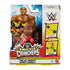 WWE Knuckle Crunchers Bobby Lashley action figure in retail packaging with comic-style graphics, showcasing red pants, barbell accessory, and break-apart wrestling play feature.