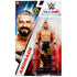 WWE Main Event Series Andrade wrestling figure packaging front displaying white, red, and blue WWE Main Event card, clear plastic bubble with figure inside, character portrait artwork, age rating, Mattel logo, and official WWE branding.