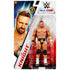 WWE Main Event Series LA Knight wrestling figure packaging front displaying white, red, and blue card with clear plastic bubble, figure inside wearing black and gold trunks, WWE Main Event branding, age rating, and character artwork.