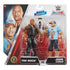 WWE Main Event Showdown action figure pack featuring The Rock and John Cena with accessories, displayed in retail packaging with bold graphics and portraits of both wrestlers.