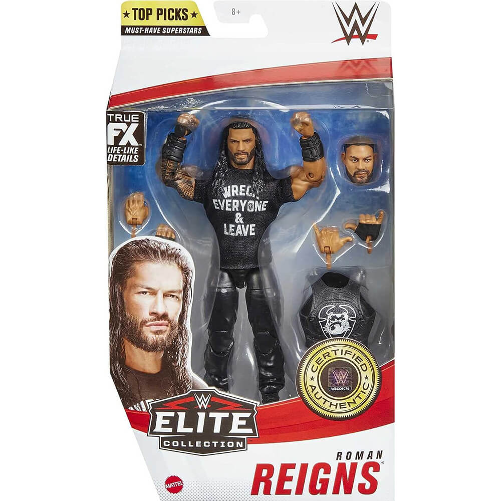 WWE Top Picks Elite Collection Roman Reigns Action Figure packaging