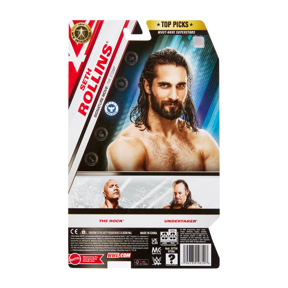 WWE Top Picks Seth Rollins 1:12 Scale Action Figure